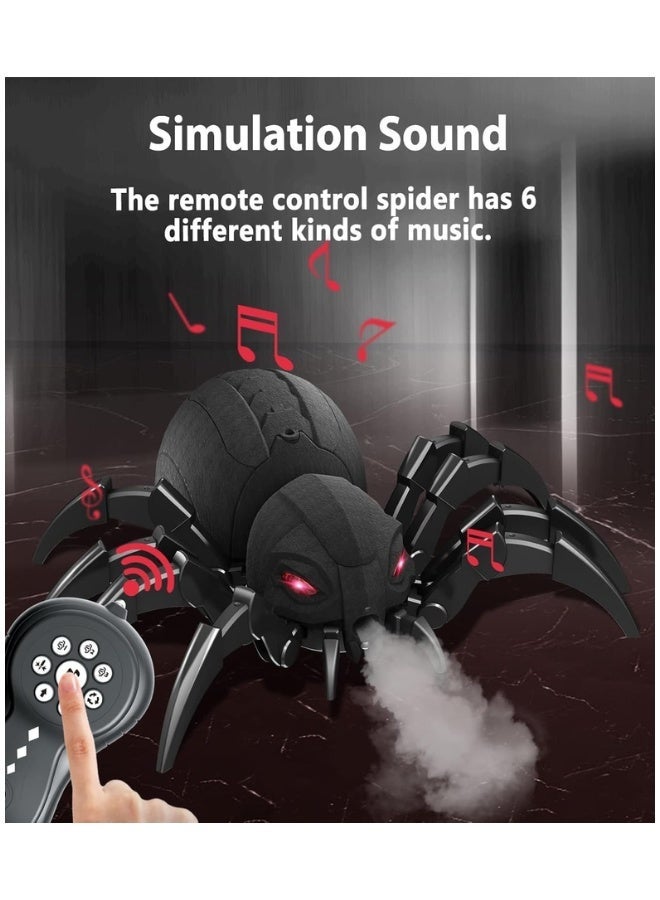 DAT 2.4GHz Remote Control Spider Spray Toy with Mist Smoke Effects, 3 Spray Modes, Sound & Music, Demo Modes, RC Forward/Backward - Image 3